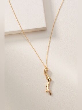 Stella & Dot Chase Coral Pendant